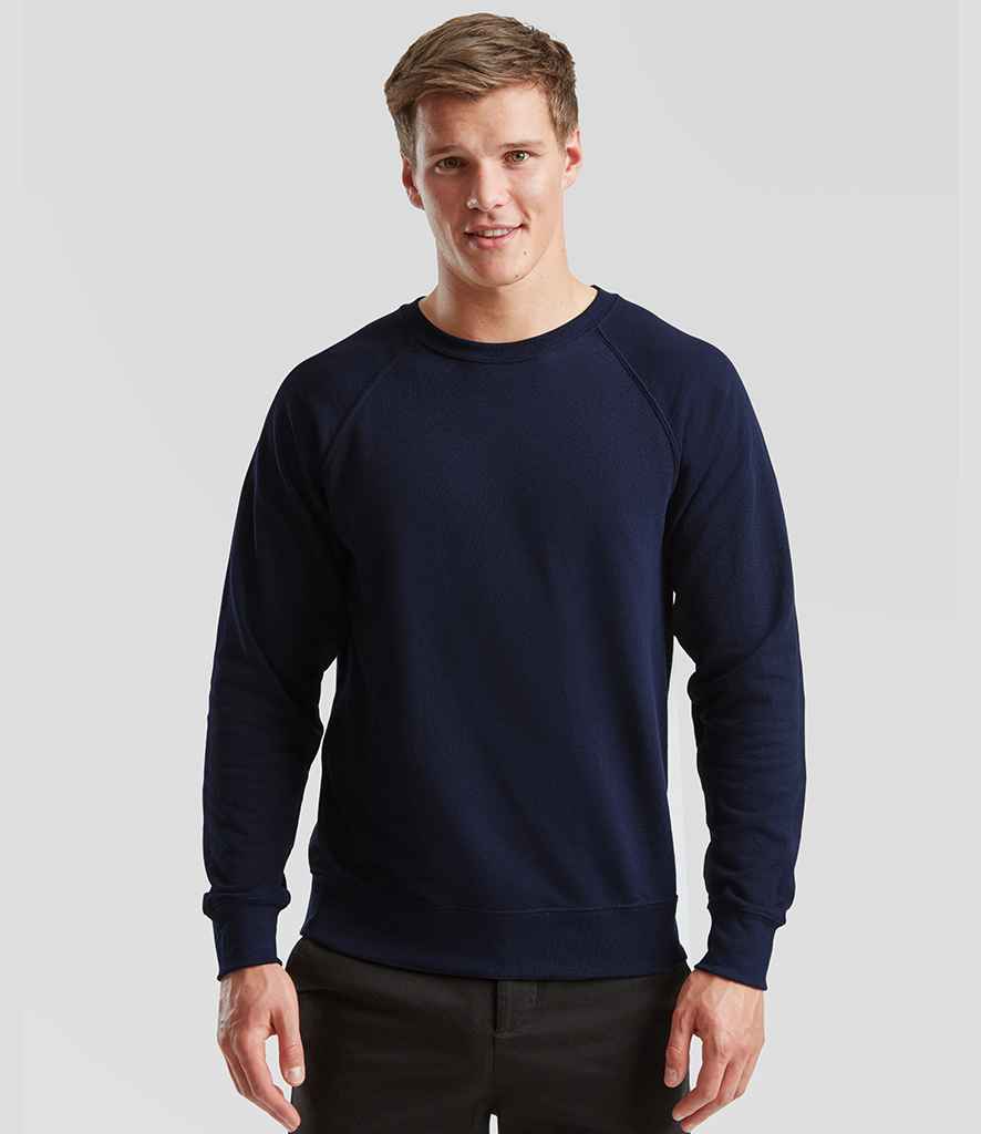 Fruit of the Loom Fruit of the Loom Lightweight Raglan Sweatshirt Deep Navy