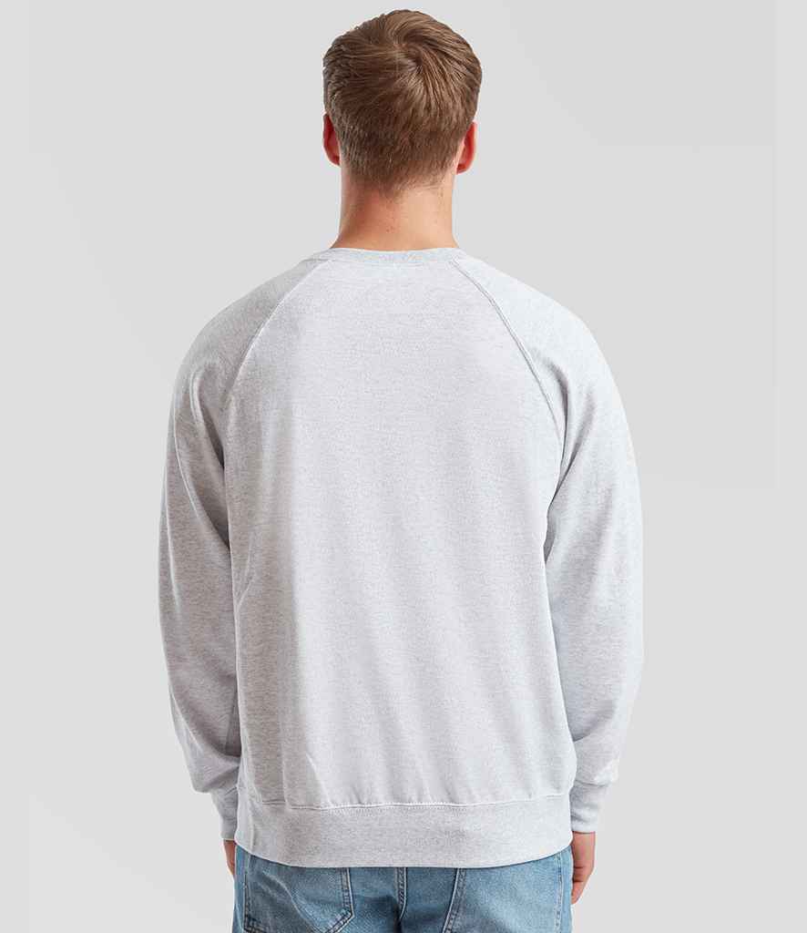 Fruit of the Loom Fruit of the Loom Lightweight Raglan Sweatshirt Heather Grey