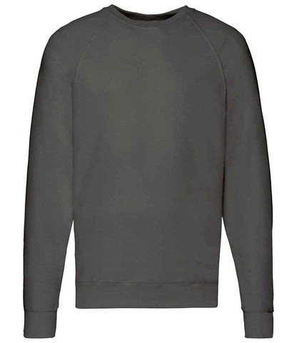 Fruit of the Loom Fruit of the Loom Lightweight Raglan Sweatshirt Light Graphite
