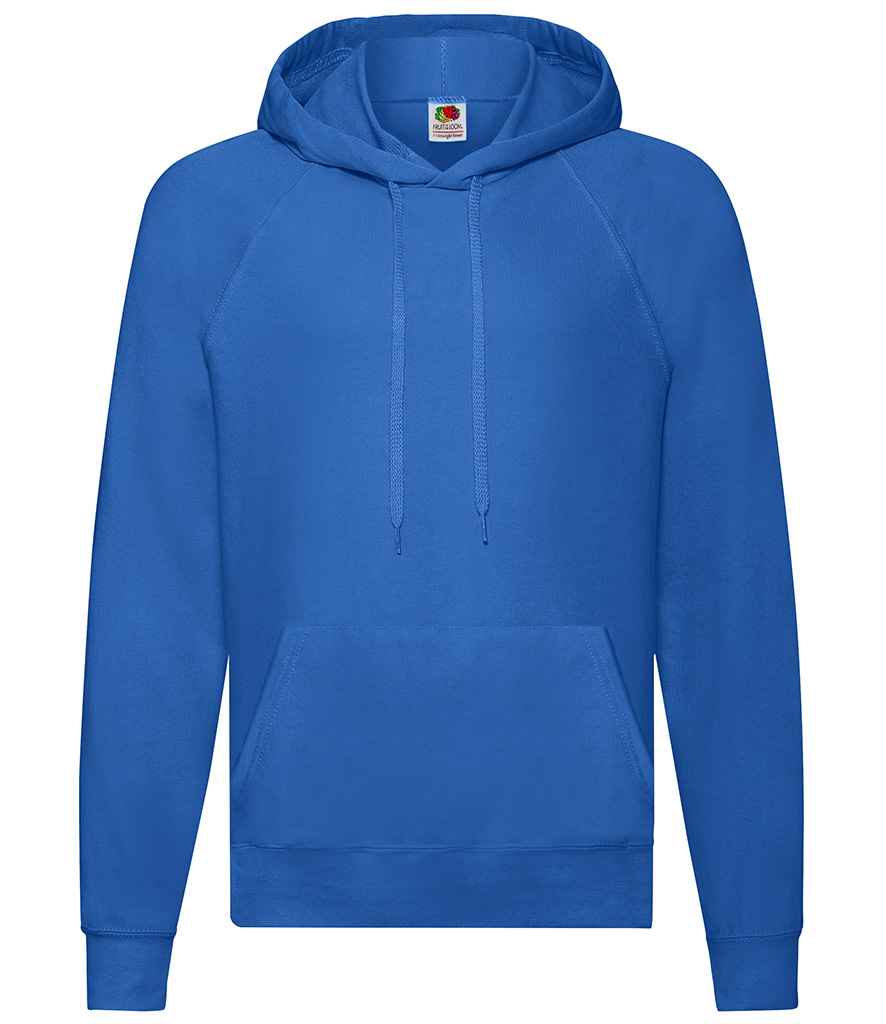 Fruit of the Loom Lightweight Hooded Sweatshirt in Royal Blue