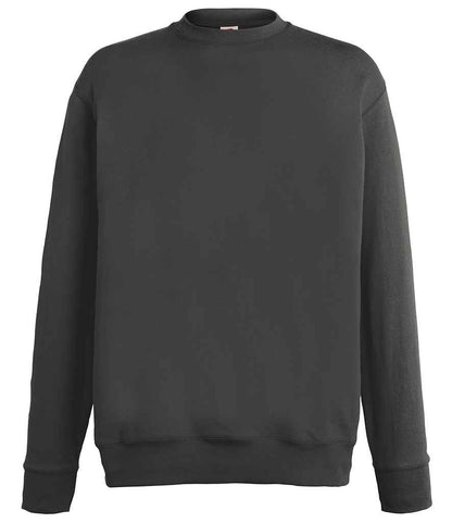 Fruit of the Loom Lightweight Drop Shoulder Sweatshirt in Light Graphite