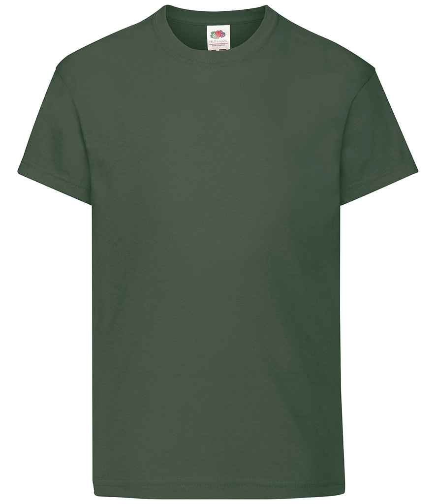 Fruit of the Loom Kids Original T-Shirt in Bottle Green