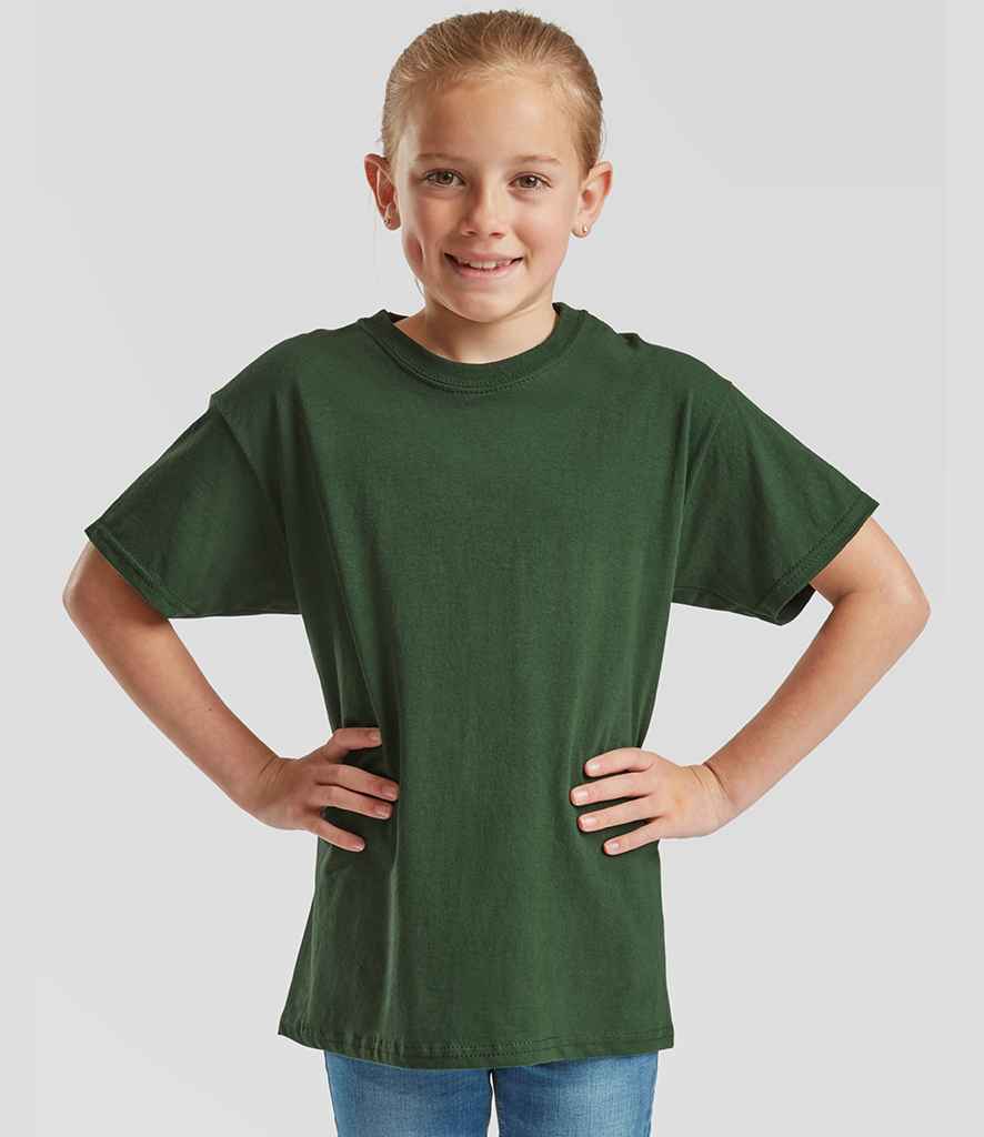 Fruit of the Loom Fruit of the Loom Kids Original T-Shirt Bottle Green