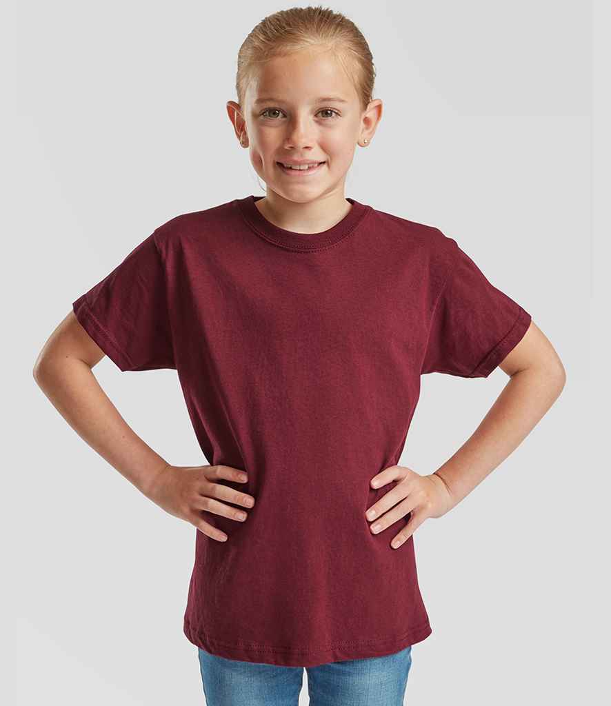Fruit of the Loom Fruit of the Loom Kids Original T-Shirt Burgundy