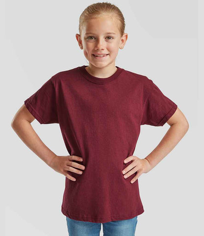 Fruit of the Loom Fruit of the Loom Kids Original T-Shirt Burgundy