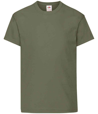 Fruit of the Loom Kids Original T-Shirt in Classic Olive
