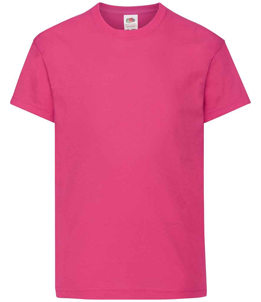 Fruit of the Loom Kids Original T-Shirt in Fuchsia