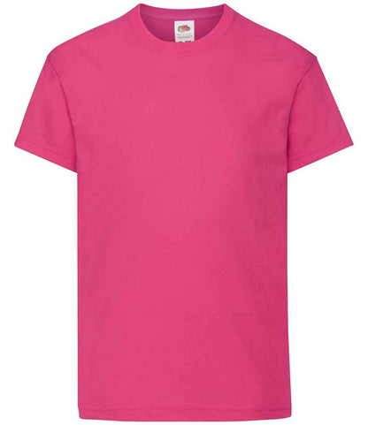 Fruit of the Loom Kids Original T-Shirt in Fuchsia