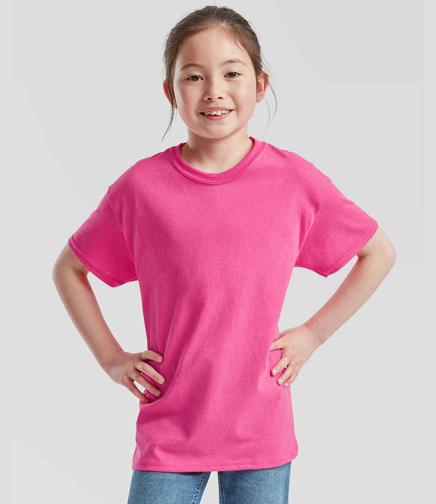 Fruit of the Loom Fruit of the Loom Kids Original T-Shirt Fuchsia