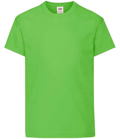 Fruit of the Loom Kids Original T-Shirt in Lime Green