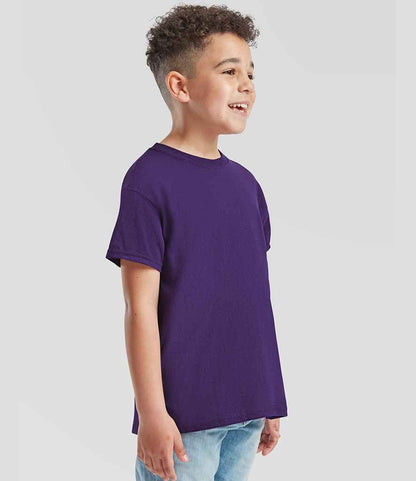Fruit of the Loom Fruit of the Loom Kids Original T-Shirt Purple