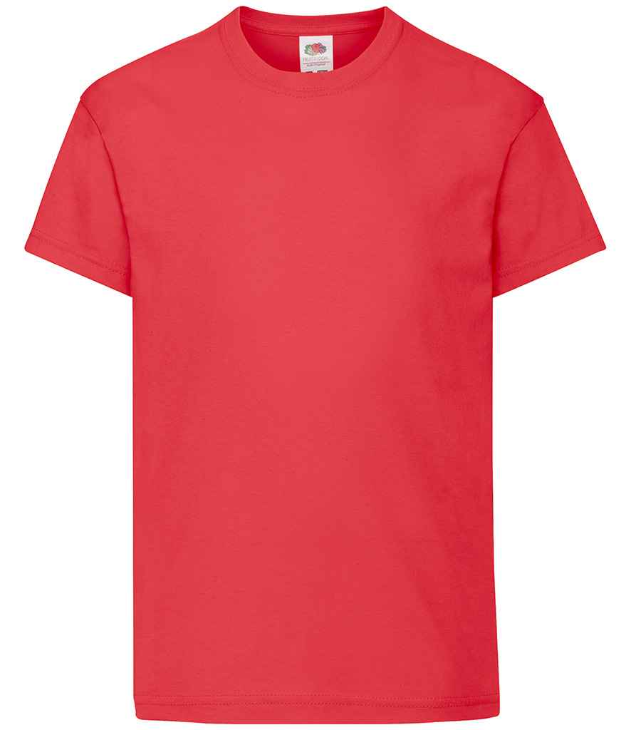 Fruit of the Loom Kids Original T-Shirt in Red