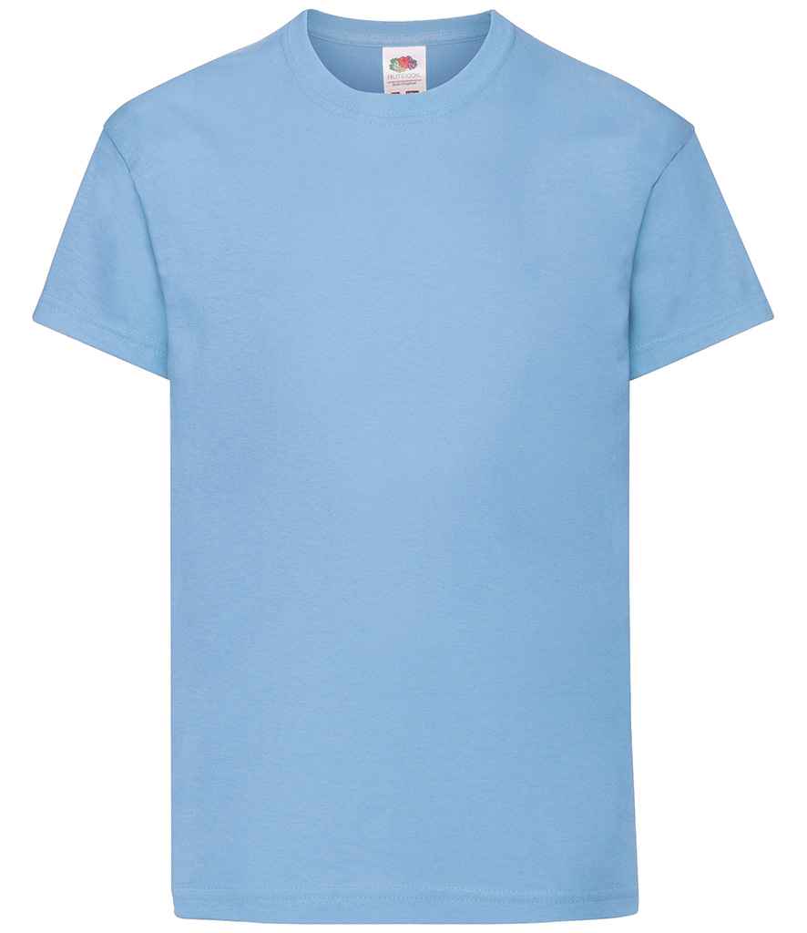Fruit of the Loom Kids Original T-Shirt in Sky Blue