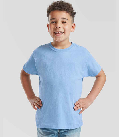 Fruit of the Loom Fruit of the Loom Kids Original T-Shirt Sky Blue