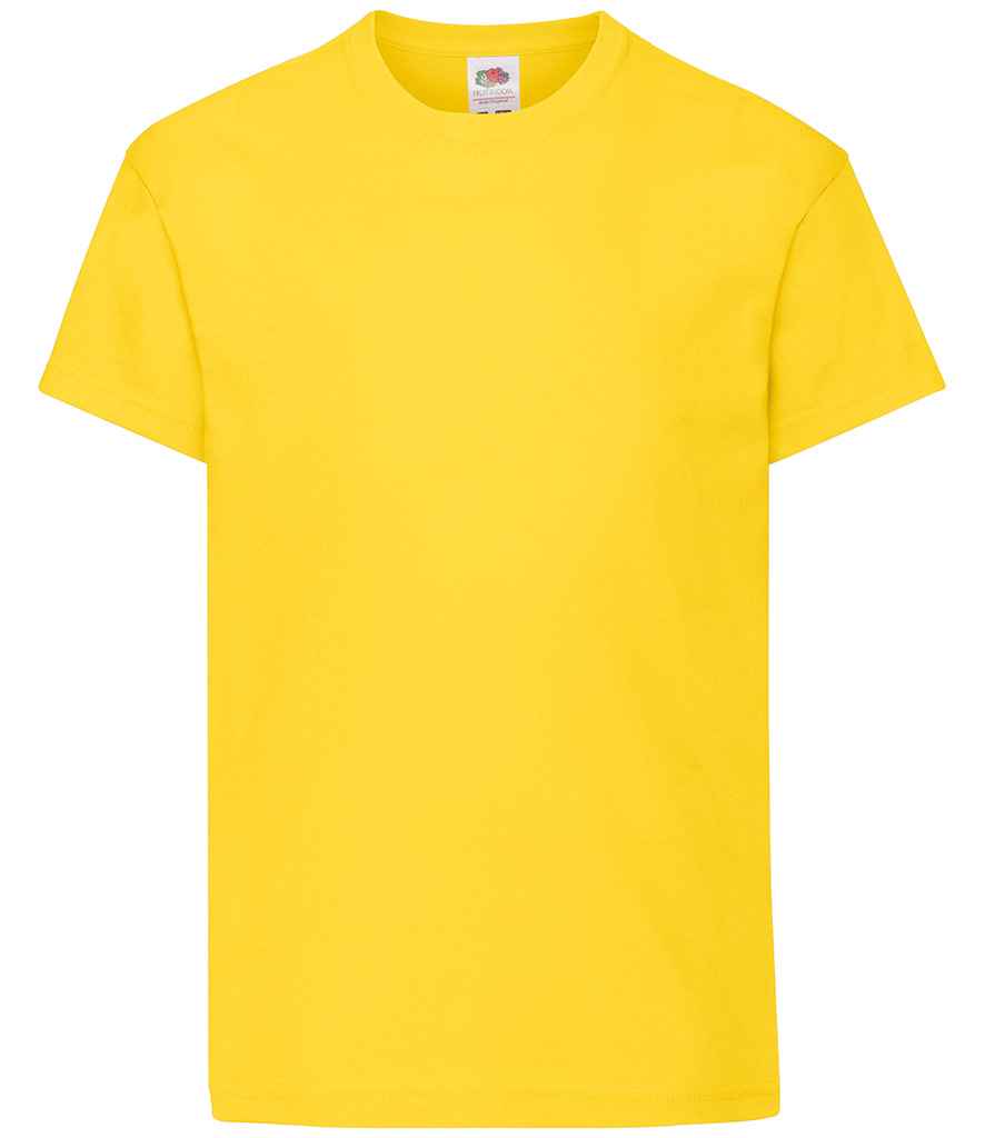 Fruit of the Loom Kids Original T-Shirt in Yellow