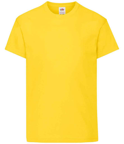 Fruit of the Loom Kids Original T-Shirt in Yellow