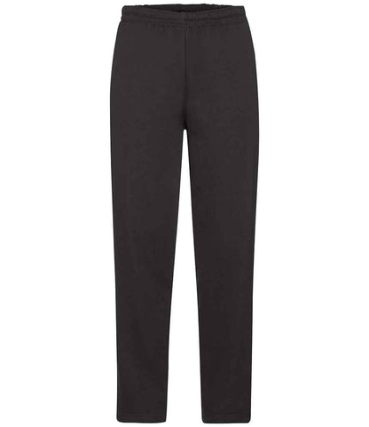 Fruit of the Loom Classic Open Hem Jog Pants in Black