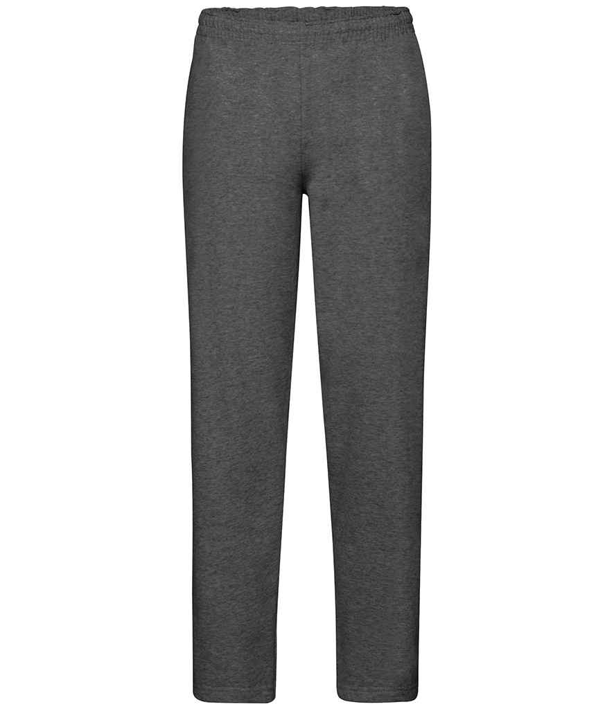 Fruit of the Loom Classic Open Hem Jog Pants in Dark Heather