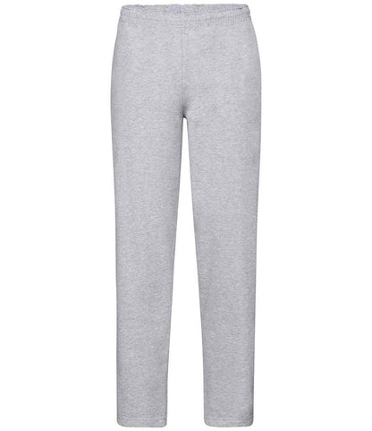 Fruit of the Loom Classic Open Hem Jog Pants in Heather Grey