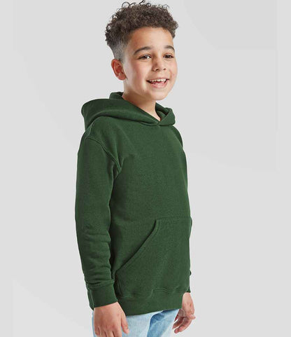 Fruit of the Loom Fruit of the Loom Kids Classic Hooded Sweatshirt Bottle Green