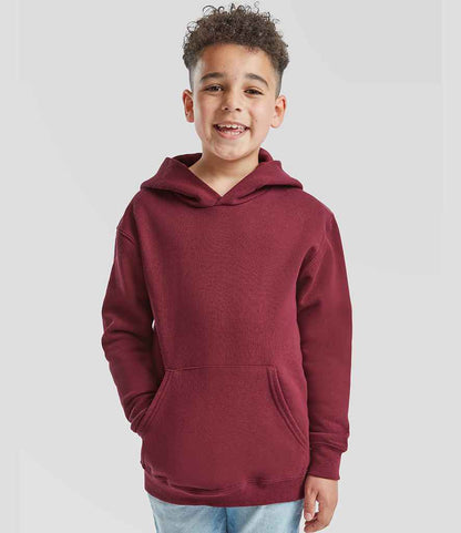 Fruit of the Loom Fruit of the Loom Kids Classic Hooded Sweatshirt Burgundy