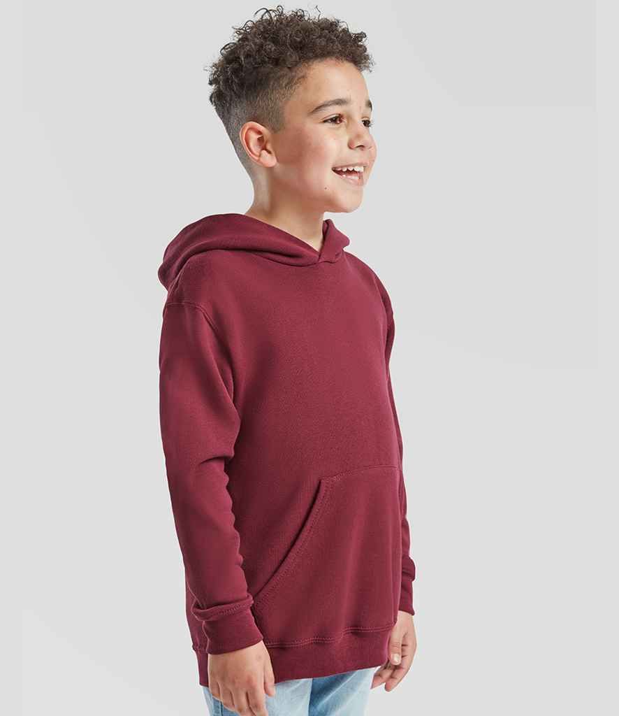 Fruit of the Loom Fruit of the Loom Kids Classic Hooded Sweatshirt Burgundy