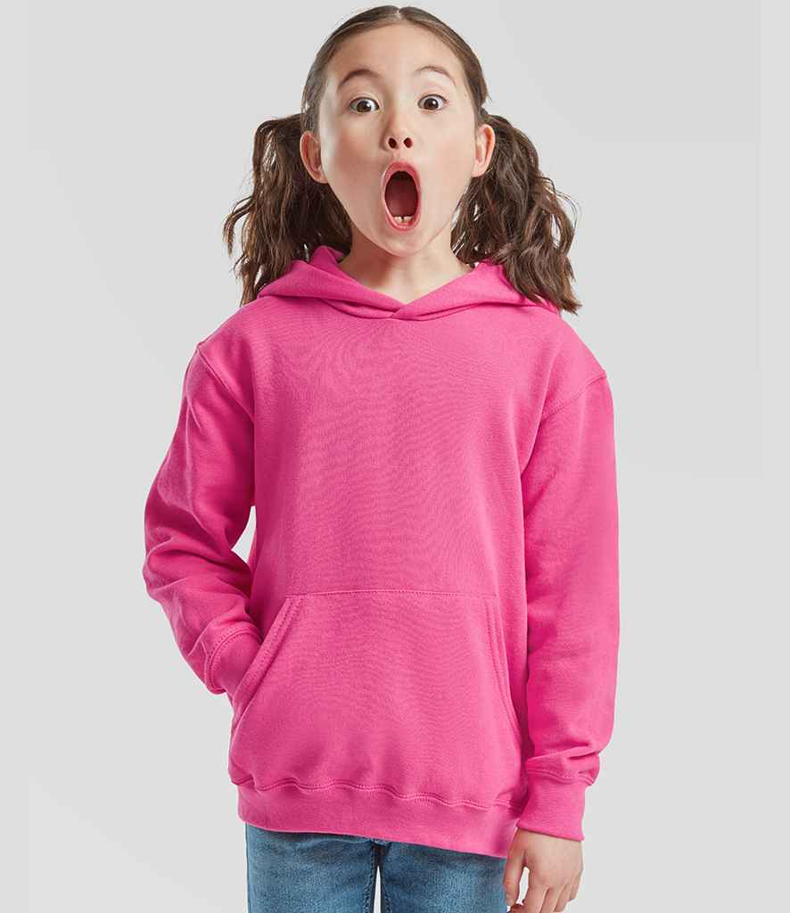 Fruit of the Loom Fruit of the Loom Kids Classic Hooded Sweatshirt Fuchsia