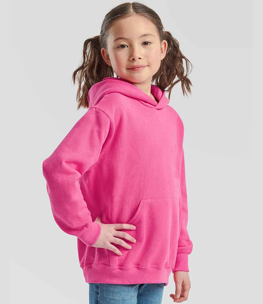 Fruit of the Loom Fruit of the Loom Kids Classic Hooded Sweatshirt Fuchsia