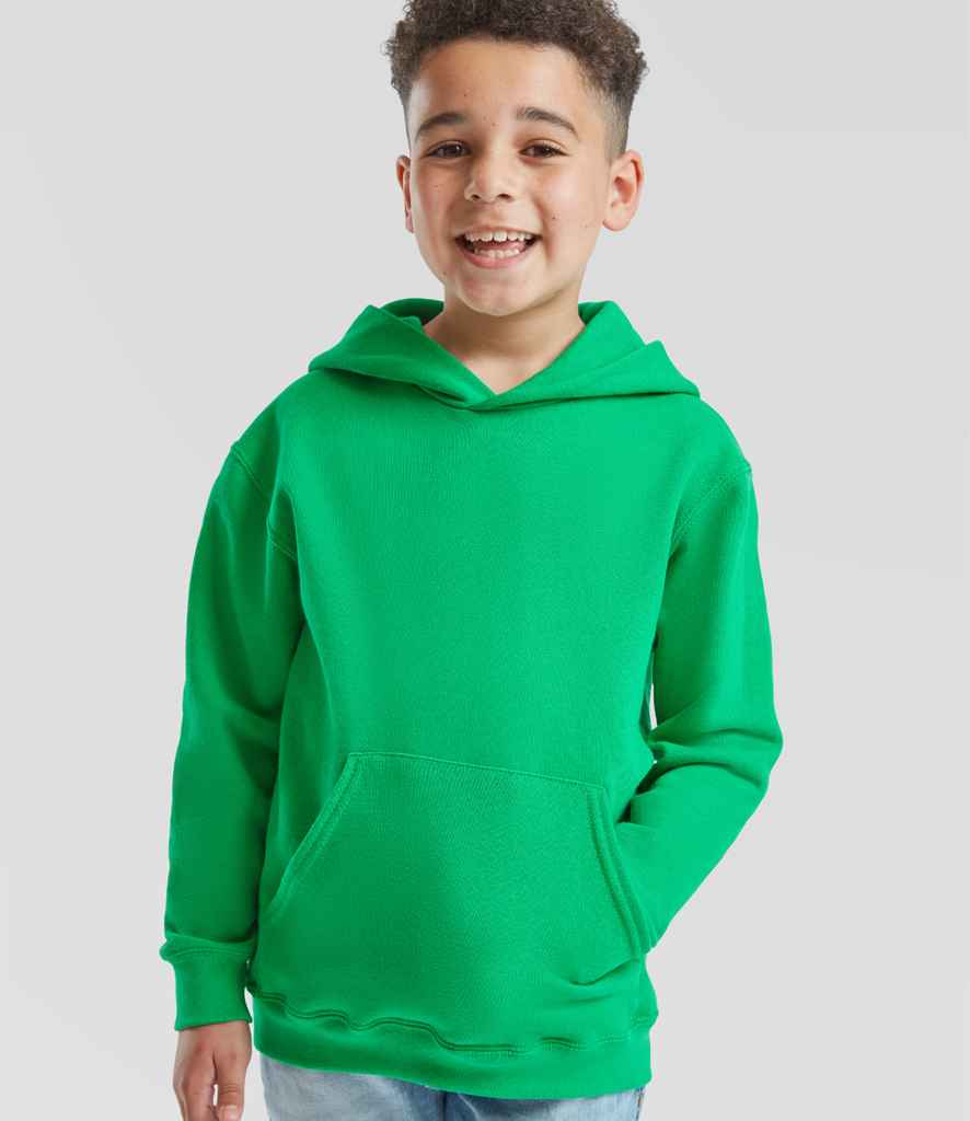 Fruit of the Loom Fruit of the Loom Kids Classic Hooded Sweatshirt Kelly Green