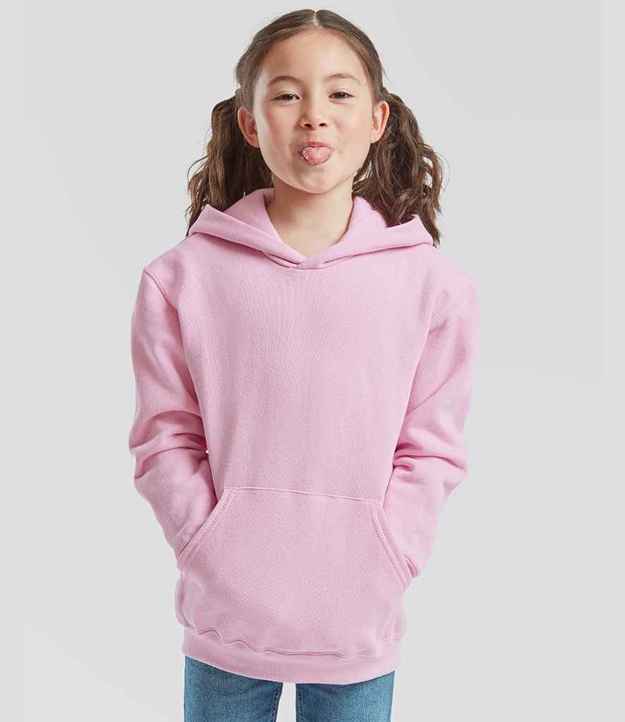 Fruit of the Loom Fruit of the Loom Kids Classic Hooded Sweatshirt Light Pink