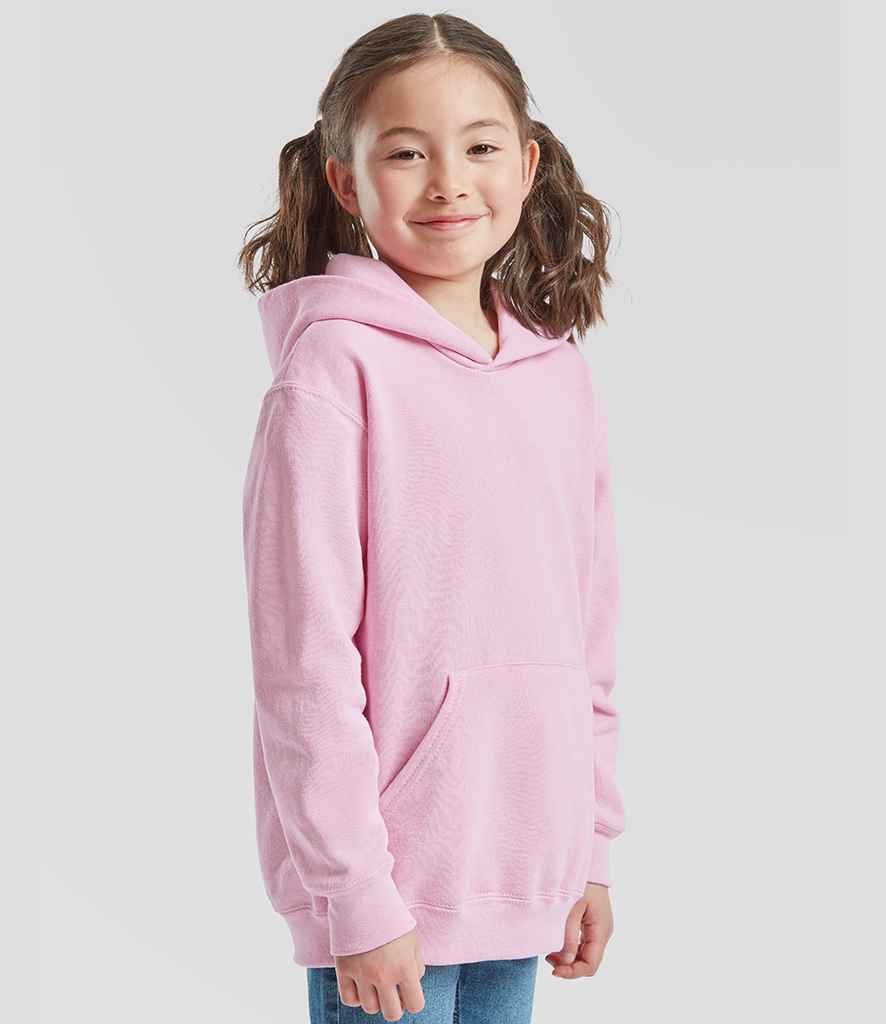 Fruit of the Loom Fruit of the Loom Kids Classic Hooded Sweatshirt Light Pink