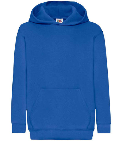 Fruit of the Loom Kids Classic Hooded Sweatshirt in Royal Blue