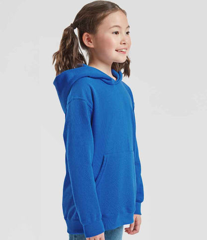Fruit of the Loom Kids Classic Hooded Sweatshirt - model image