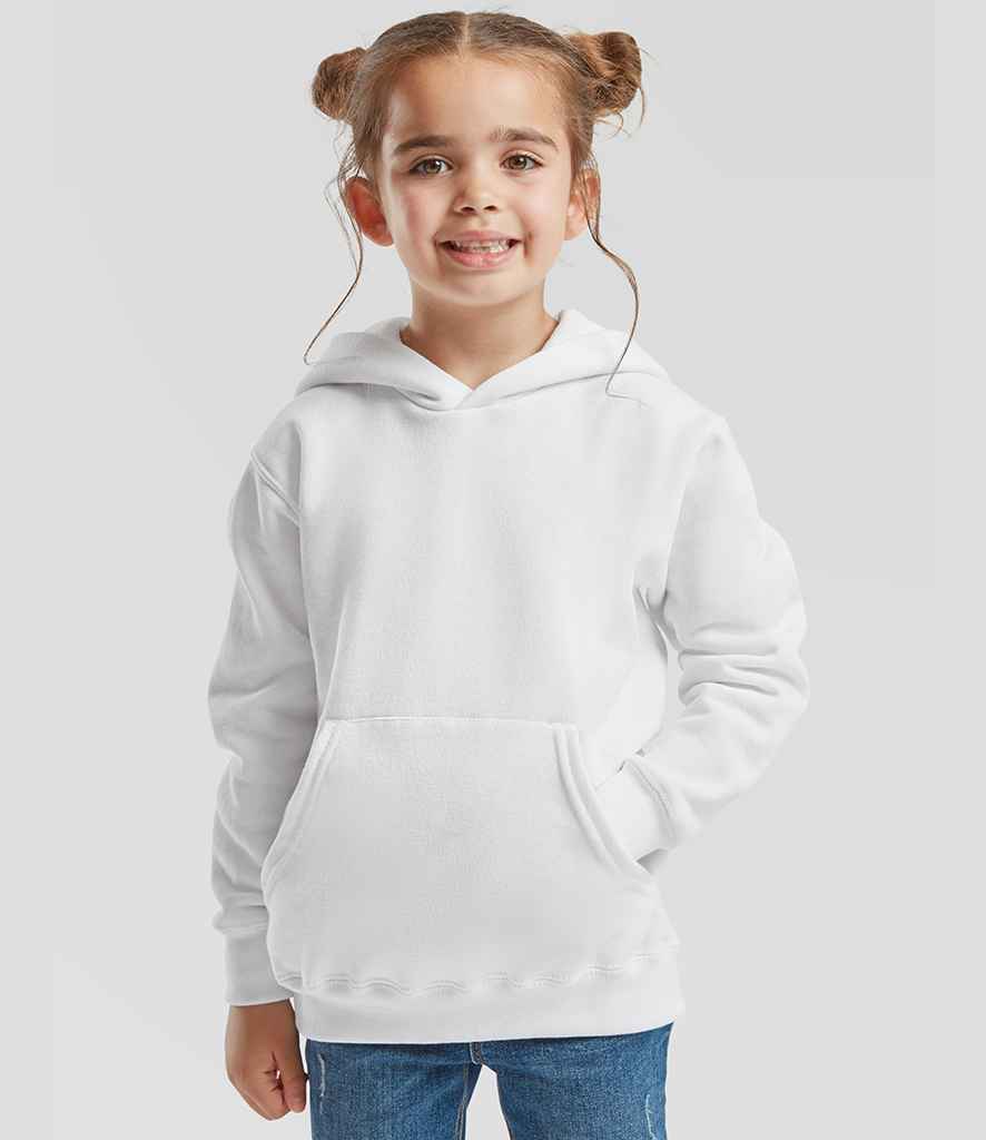 Fruit of the Loom Fruit of the Loom Kids Classic Hooded Sweatshirt White