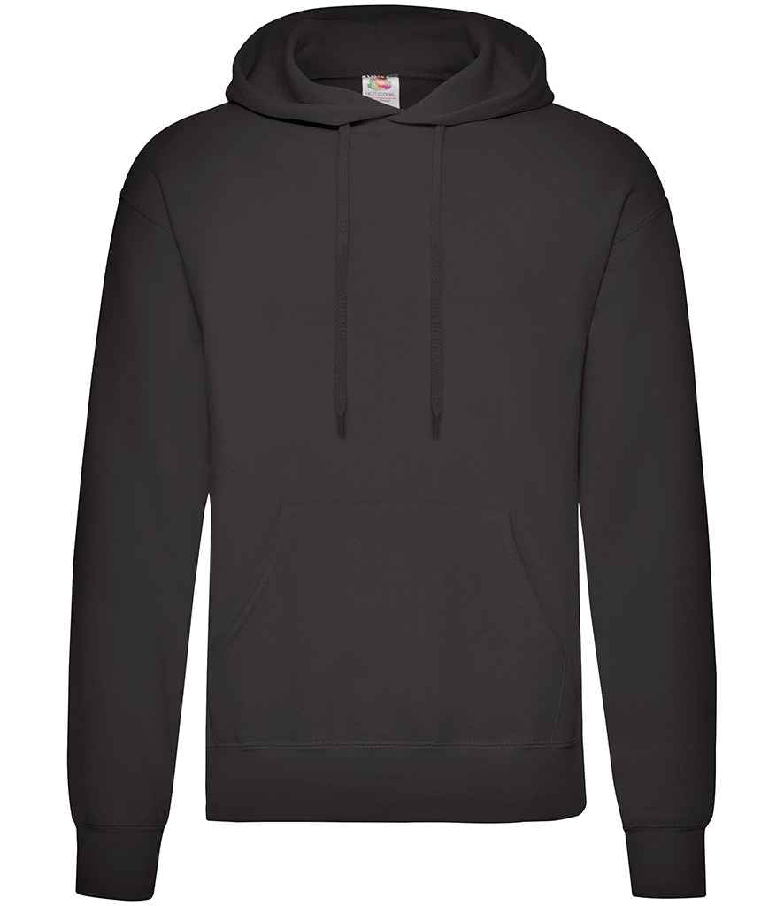 Fruit of the Loom Classic Hooded Sweatshirt in Black