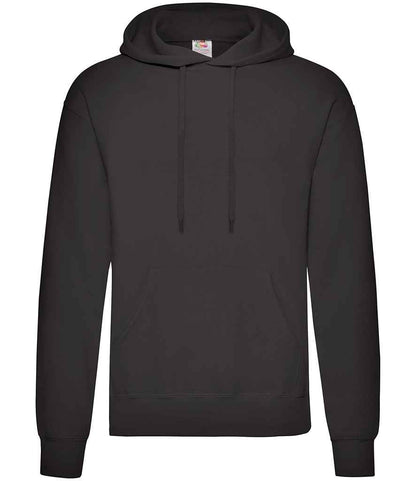 Fruit of the Loom Classic Hooded Sweatshirt in Black