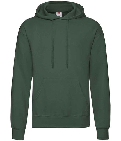 Fruit of the Loom Classic Hooded Sweatshirt in Bottle Green