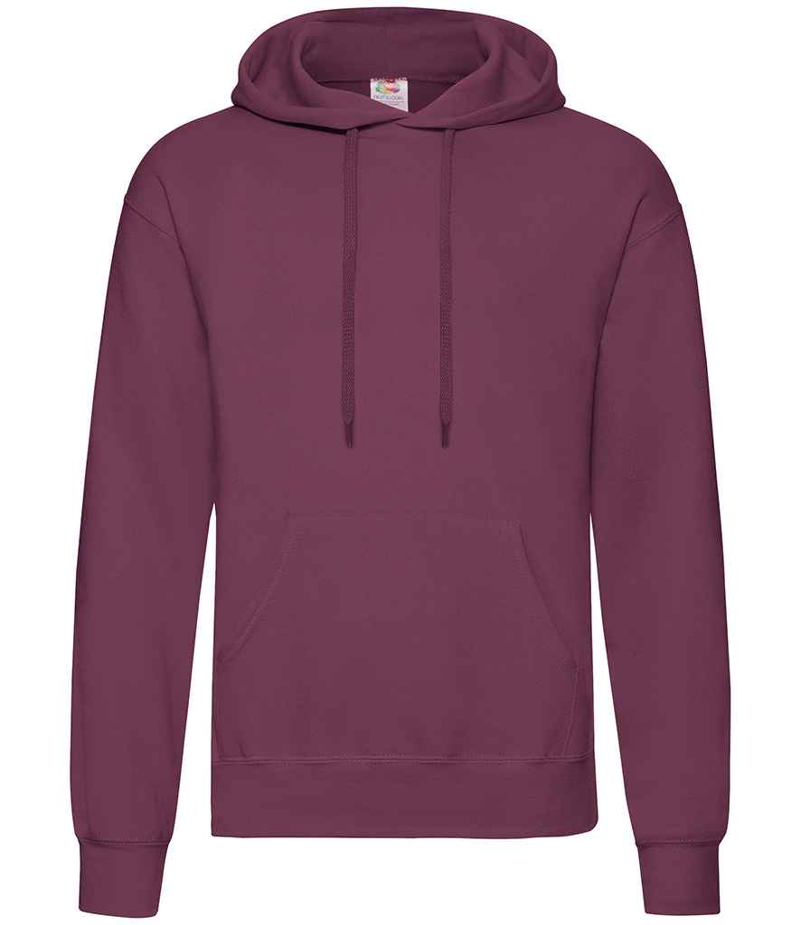 Fruit of the Loom Classic Hooded Sweatshirt in Burgundy