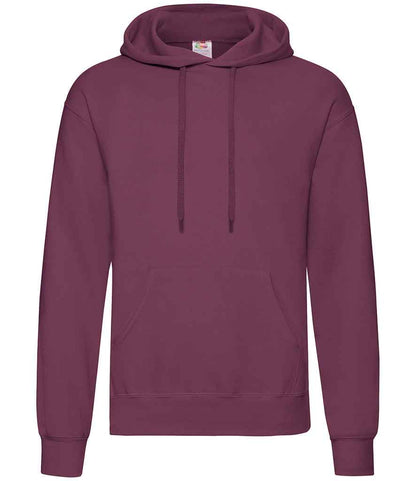 Fruit of the Loom Classic Hooded Sweatshirt in Burgundy