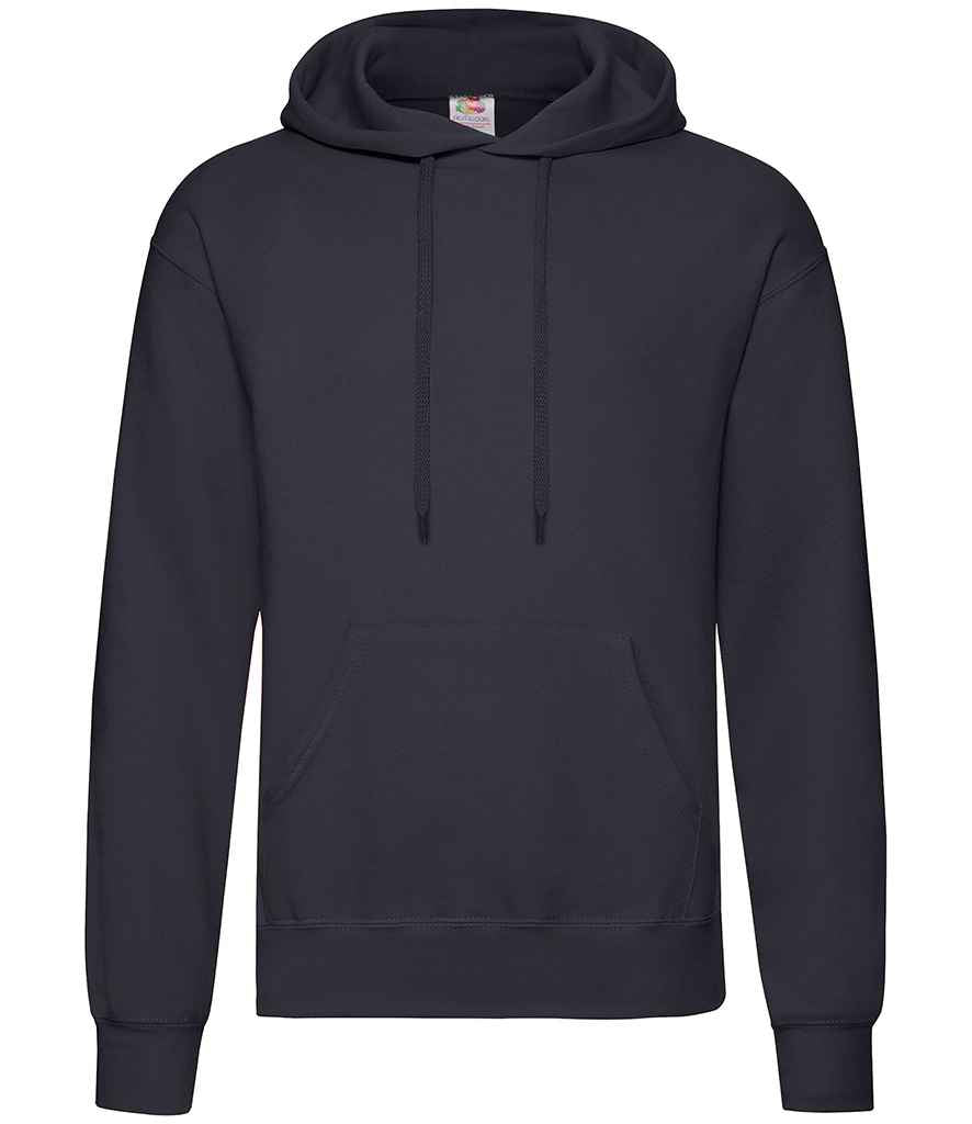 Fruit of the Loom Classic Hooded Sweatshirt in Deep Navy