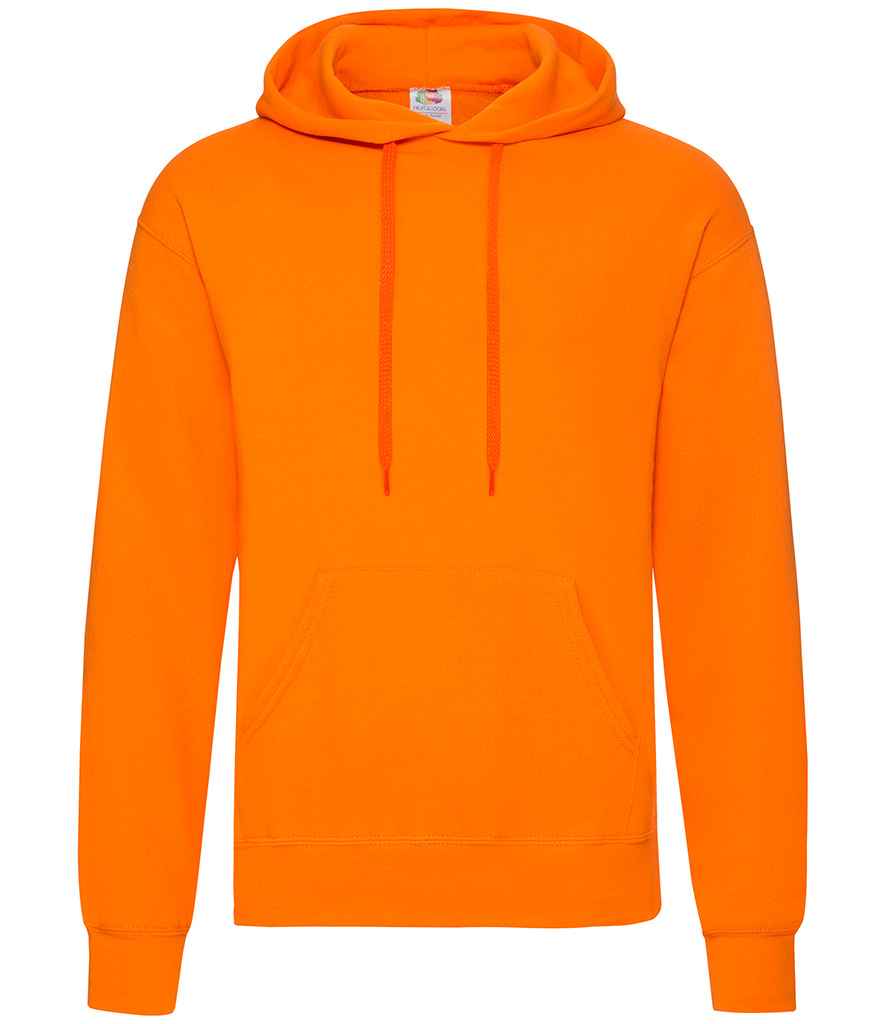 Fruit of the Loom Classic Hooded Sweatshirt in Orange