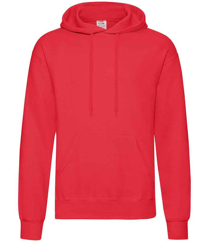 Fruit of the Loom Classic Hooded Sweatshirt in Red