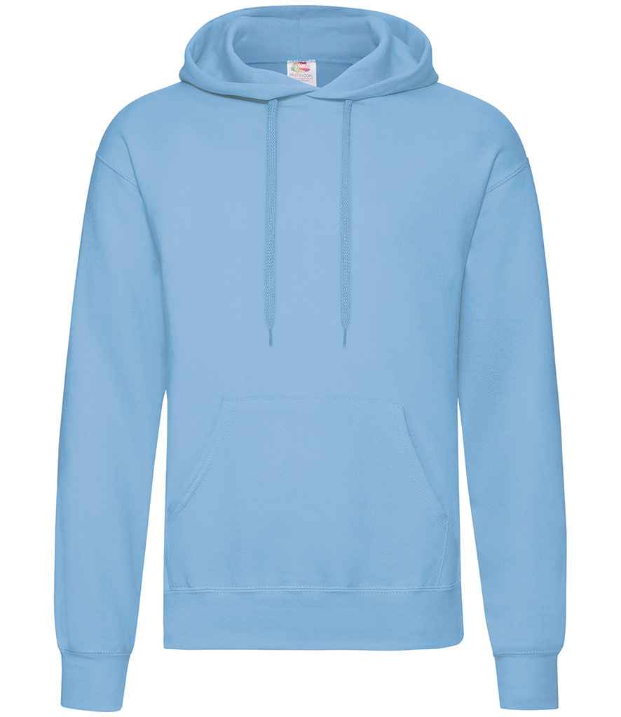 Fruit of the Loom Classic Hooded Sweatshirt in Sky Blue