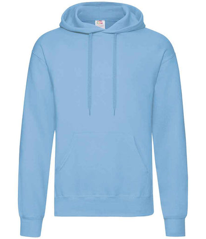 Fruit of the Loom Classic Hooded Sweatshirt in Sky Blue