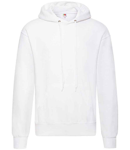 Fruit of the Loom Classic Hooded Sweatshirt in White