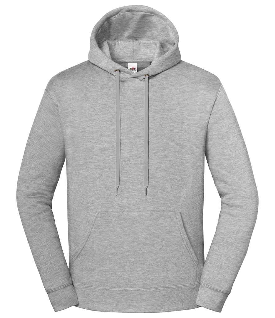 Fruit of the Loom Iconic Premium Hooded Sweatshirt in Athletic Heather