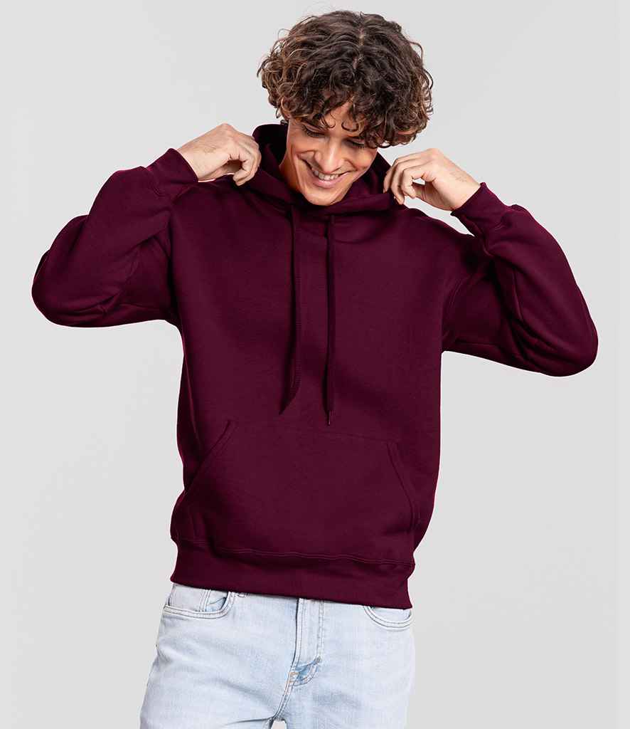 Fruit of the Loom Fruit of the Loom Iconic Premium Hooded Sweatshirt Burgundy