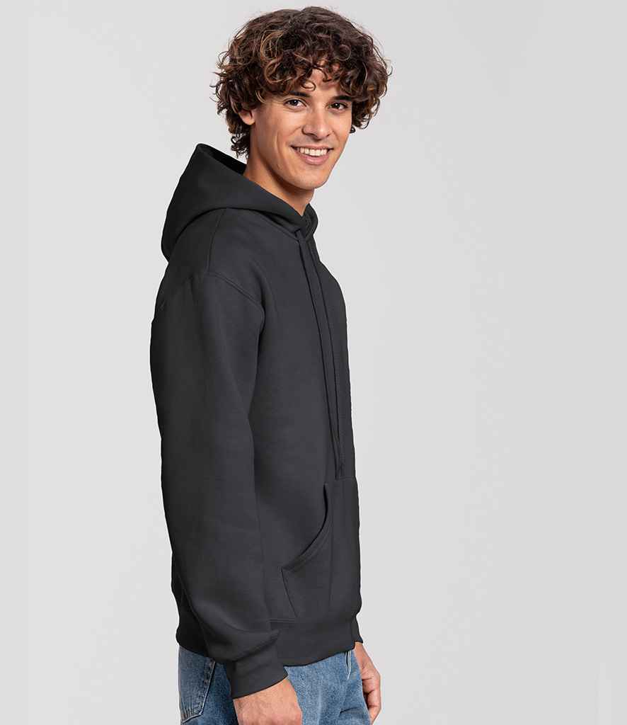 Fruit of the Loom Fruit of the Loom Iconic Premium Hooded Sweatshirt Light Graphite