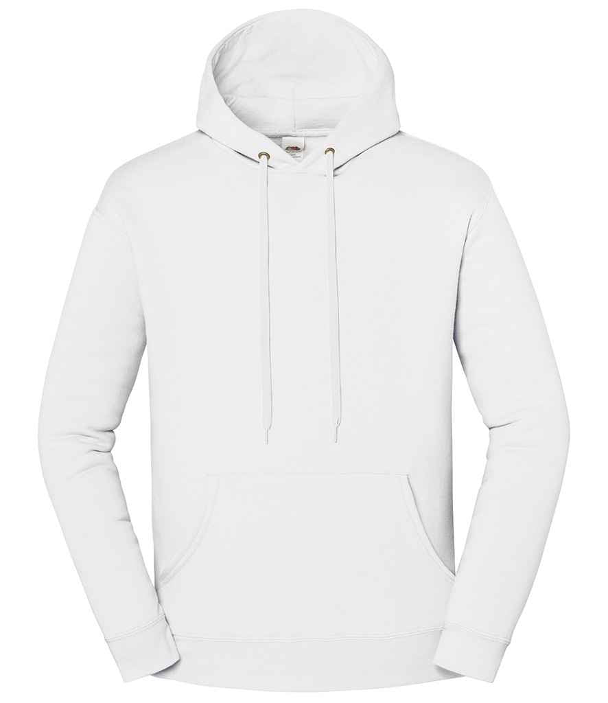 Fruit of the Loom Iconic Premium Hooded Sweatshirt in White
