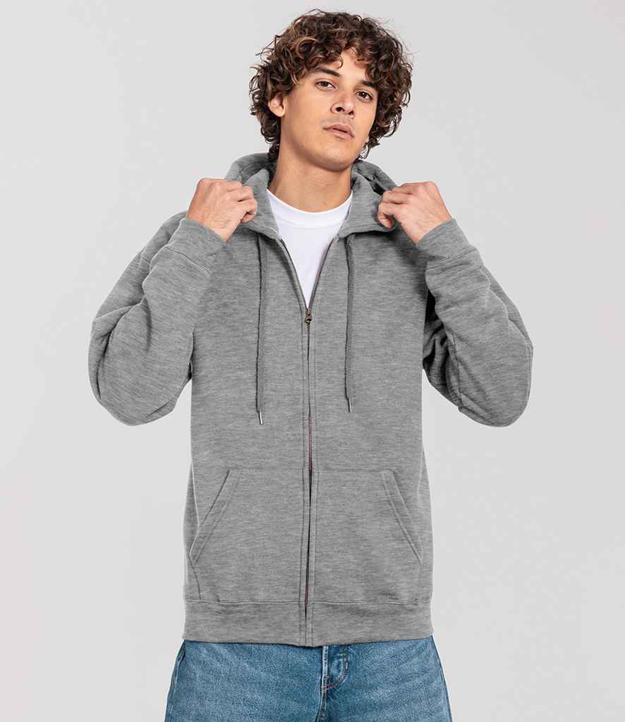 Fruit of the Loom Fruit of the Loom Iconic Premium Hooded Sweat Jacket Athletic Heather